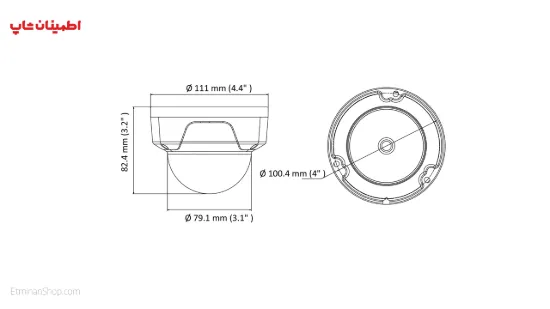 Picture of دوربین هایلوک 2 مگ آی پی مدل  HILOOK IPC-D120
