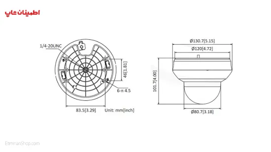 Picture of دوربین هایلوک 4 مگ آی پی مدل   HILOOK IP PTZ-N2404I-DE3