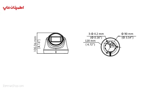 Picture of دوربین هایلوک 2 مگ توربو مدل  HILOOK TURBO THC-T320 VF
