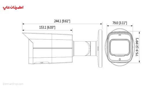 Picture of دوربین بولت آی پی  DAHUA__DH-IPC-HFW2531TP-ZAS