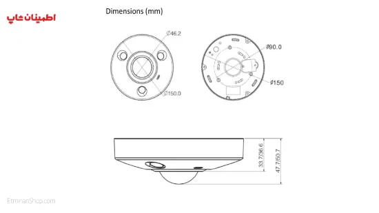 Picture of دوربین چشم ماهی آی پی DAHUA__DH-IPC-EBW8600P