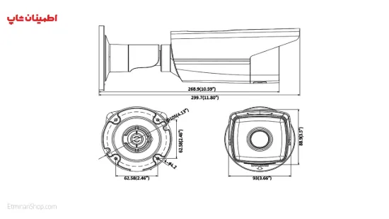 Picture of دوربین هایک ویژن 6 مگاپیکسلی آی پی  HikVision DS-2CD2T63G0-I8