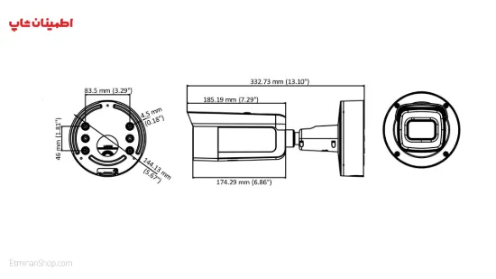 Picture of دوربین هایک ویژن 6 مگاپیکسلی آی پی مدل  HIKVISION IP DS-2CD2663G0-IZS