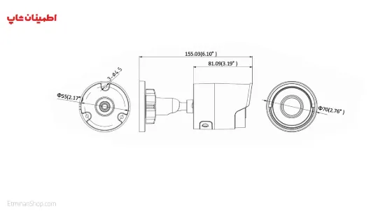 Picture of دوربین هایک ویژن 8 مگاپیکسلی آی پی مدل  HIKVISION IP DS-2CD2083G0-I
