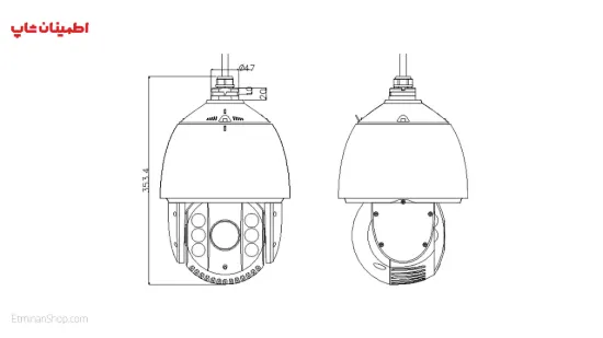 Picture of دوربین هایک ویژن 4 مگاپیکسلی آی پی مدل  HIKVISION IP DS-2DE7420IW-AE