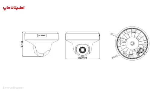 Picture of دوربین هایک ویژن 2 مگاپیکسلی آی پی مدل (HIKVISION IP DS-2PT3326IZ-DE3(2.8mm~12mm