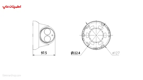 Picture of دوربین هایک ویژن 4 مگاپیکسلی آی پی مدل  HIKVISION IP DS-2CD2342FWD-I