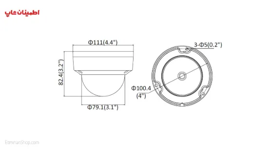 Picture of دوربین هایک ویژن 2 مگاپیکسلی آی پی مدل HIKVISION IP DS-2CD2123G0-IS