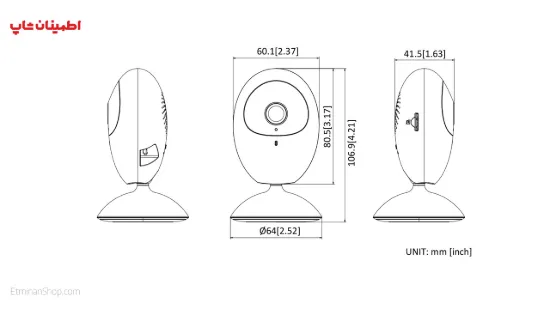 Picture of دوربین هایک ویژن 2 مگاپیکسلی آی پی مدل HIKVISION IP DS-2CV2U21FD-IW
