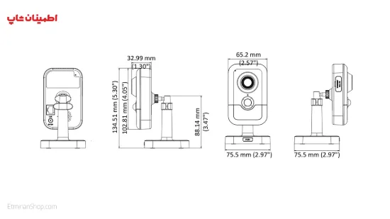 Picture of دوربین هایک ویژن 2 مگاپیکسلی آی پی مدل HIKVISION IP DS-2CD2423G0-IW