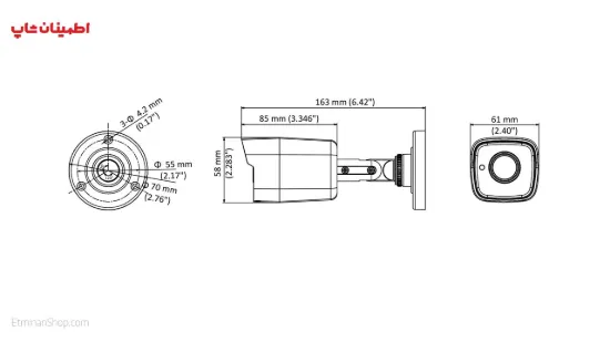 Picture of دوربین هایک ویژن 5 مگاپیکسلی توربو مدل  HikVision TURBO DS-2CE16H1T-ITE