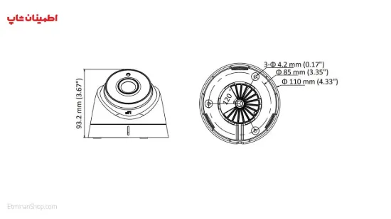 Picture of دوربین هایک ویژن 2 مگاپیکسلی توربو مدل HikVision TURBO DS-2CE56D0T-IT1E