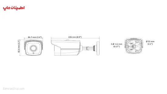 Picture of دوربین هایک ویژن 5 مگاپیکسلی توربو مدل HIKVISION TURBO DS-2CE16H0T-IT1F