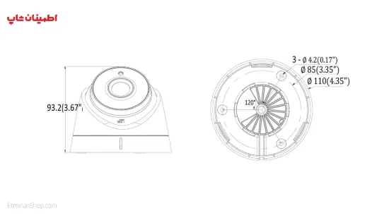 Picture of دوربین هایک ویژن 2 مگاپیکسلی توربو مدل HIKVISION TURBO DS-2CE56D0T-IT1