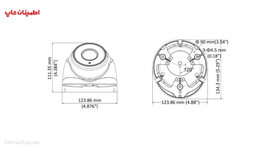 Picture of دوربین هایک ویژن 3 مگاپیکسلی توربو مدل HIKVISION TURBO DS-2CE56F7T-IT3Z