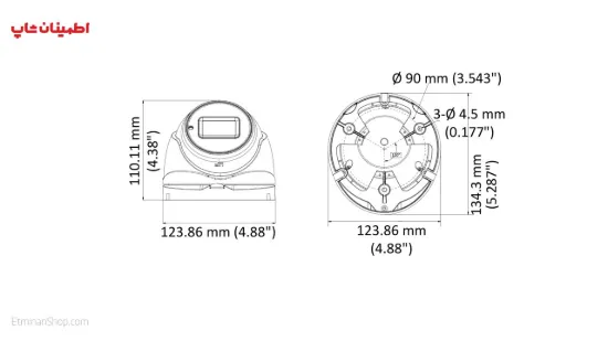 Picture of دوربین هایک ویژن 5 مگاپیکسلی توربو مدل  HIKVISION TURBO DS-2CE56H0T-IT3ZF