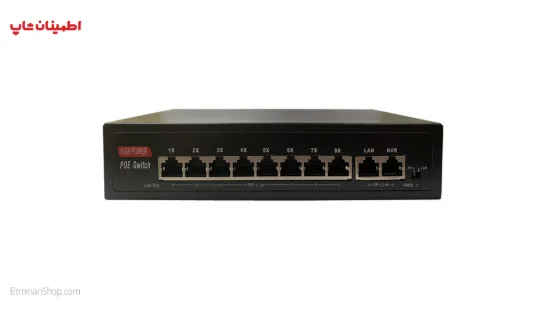 Picture of سوییچ 8 پورت سیماران مدل SWITCH SM-LB82P  POE100/UP1000